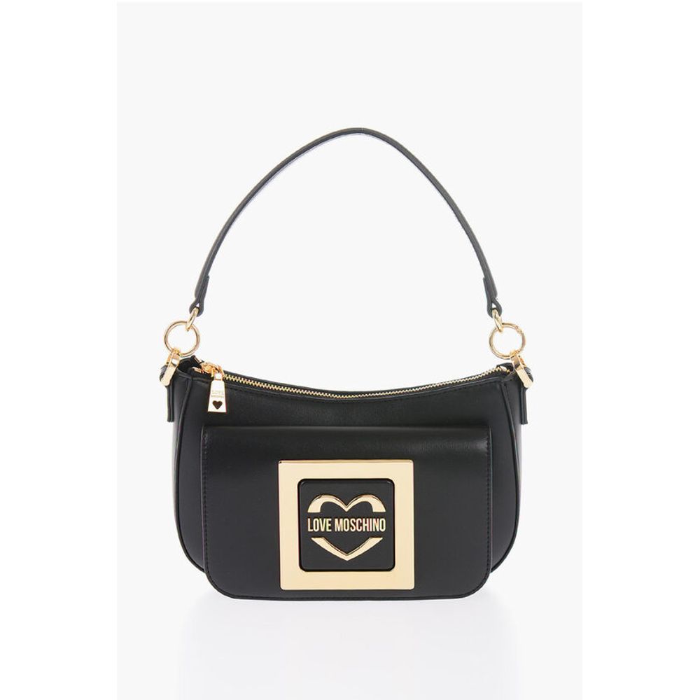 

Сумка LOVE из искусственной кожи со съемным плечевым ремнем и металлическим Moschino, черный