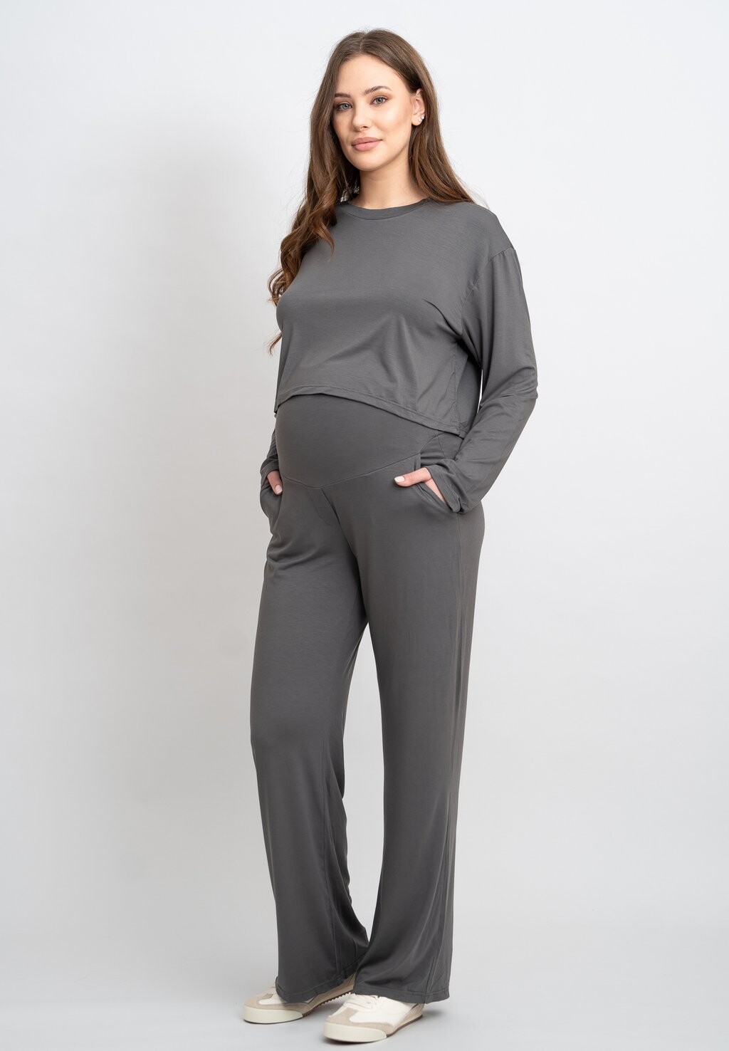 

Топ с длинными рукавами MATERNITY NURSING 2 IN 1 Cool Mama, темно-серый