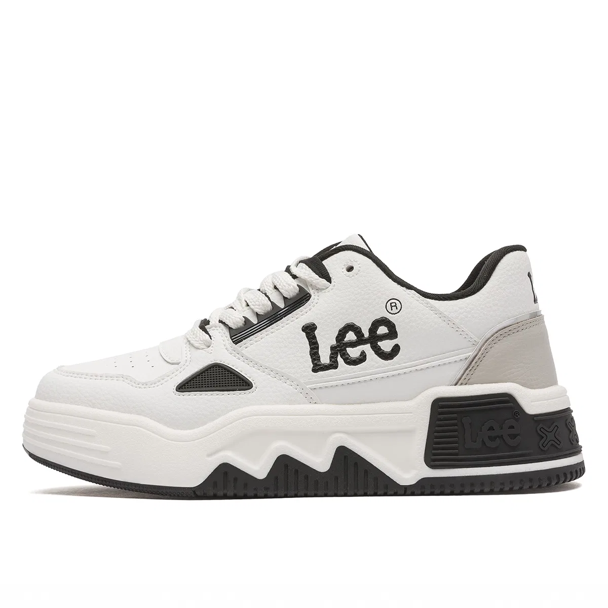 Кроссовки для скейтбординга кожаные Lee Light Beige — фото 3