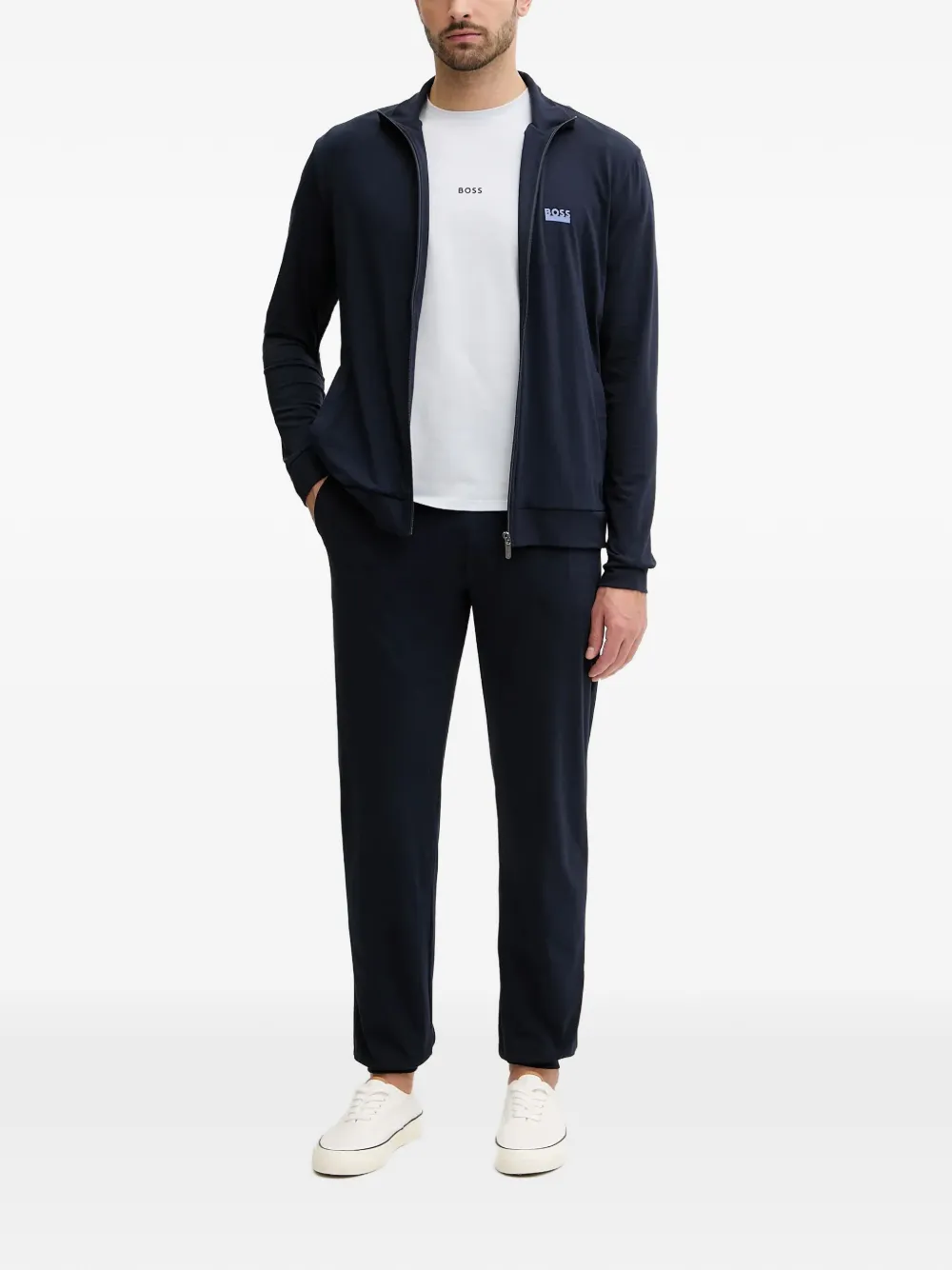 

Спортивный костюм с логотипом Boss, синий