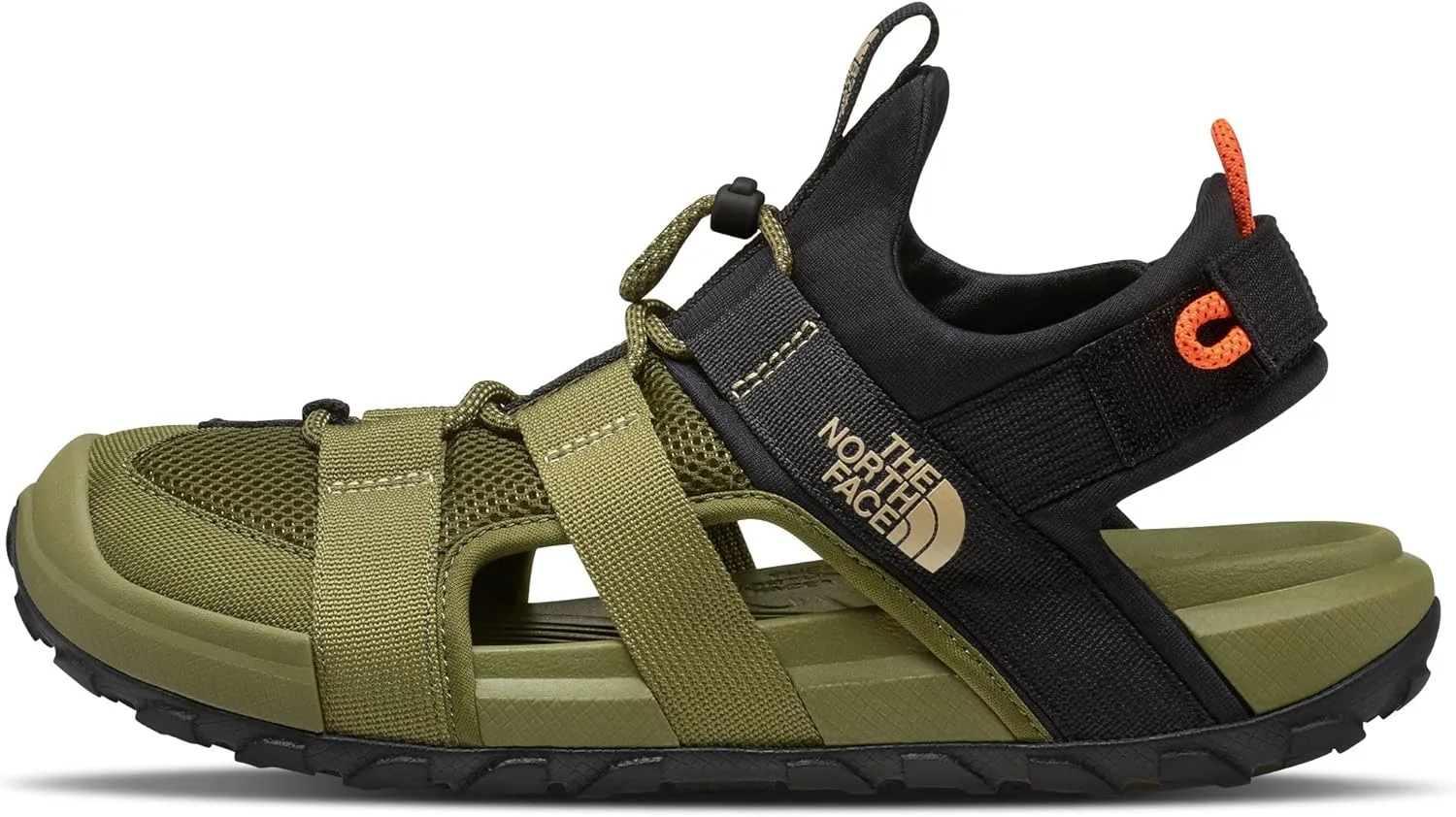 Мужские сандалии The North Face Explore Camp, цвет «Less Olive» (TNF Black), черный/оливковый