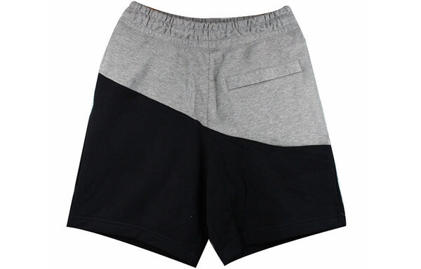 Шорты sportswear swoosh small colorblock sports shorts black gray blackgray Nike, черный — фото 2