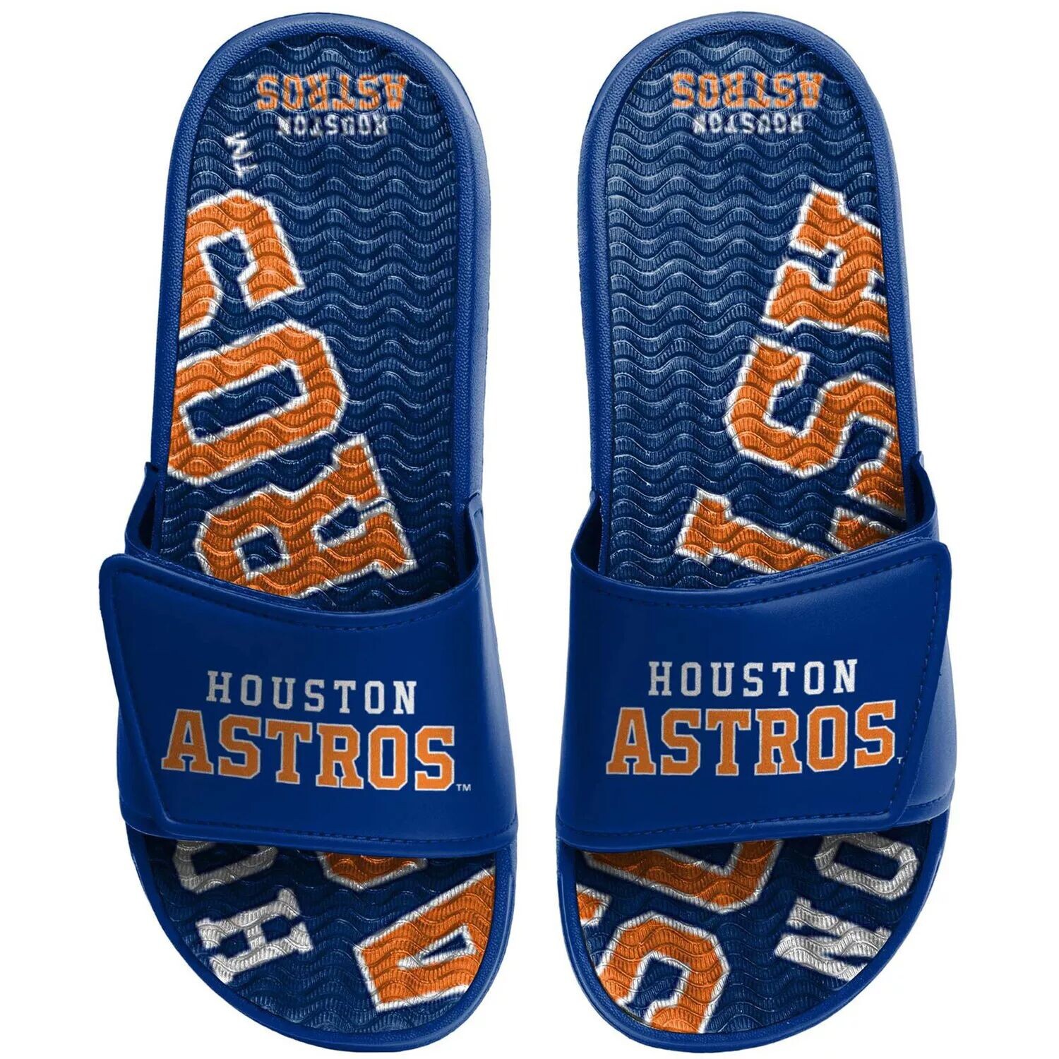 

Молодежные гелевые шлепанцы FOCO Houston Astros Unbranded