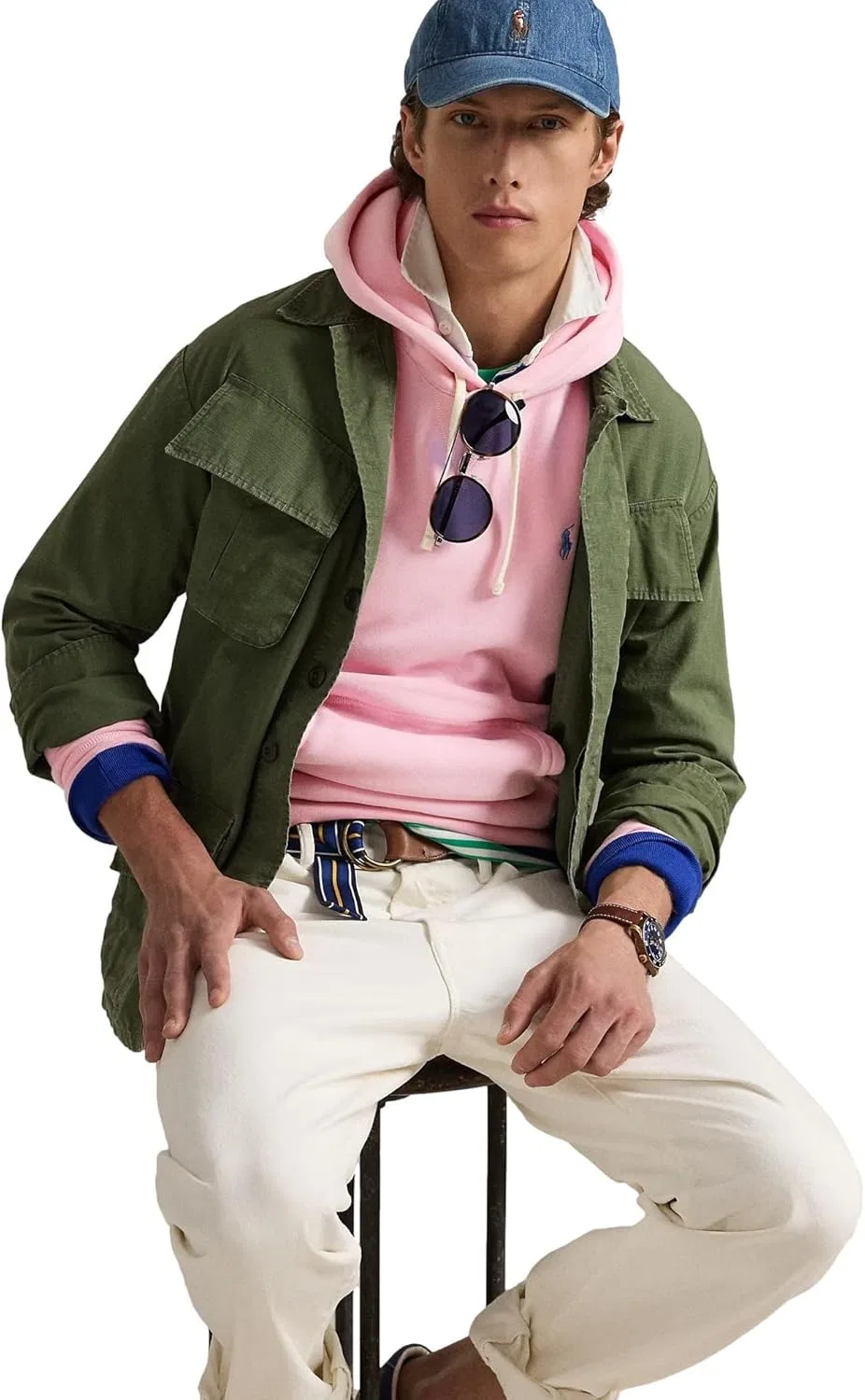 Мужская флисовая толстовка POLO RALPH LAUREN The RL, Rl Carmel Pink — фото 3
