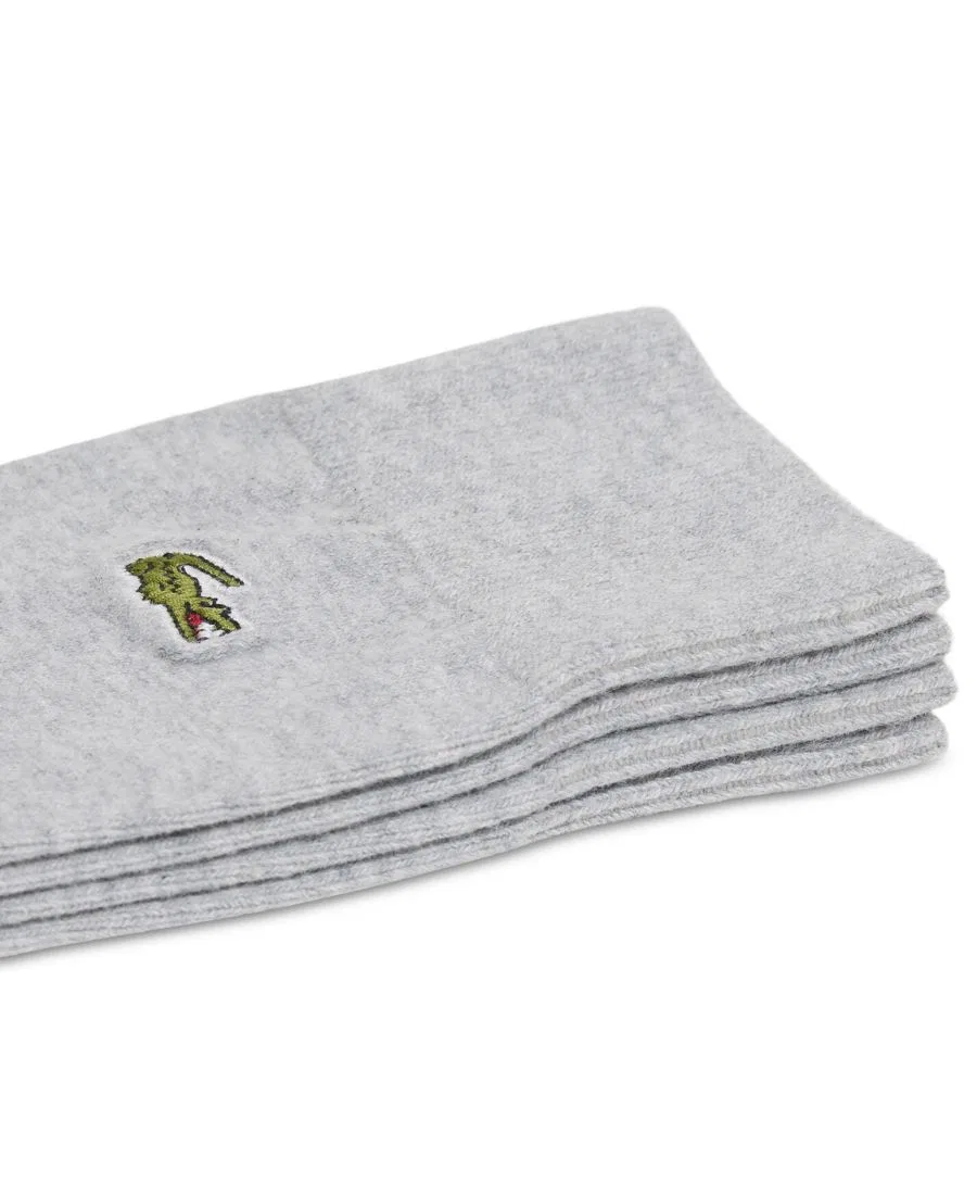 Мужские высокие носки, комплект из 2 пар Lacoste, серебряный — фото 2