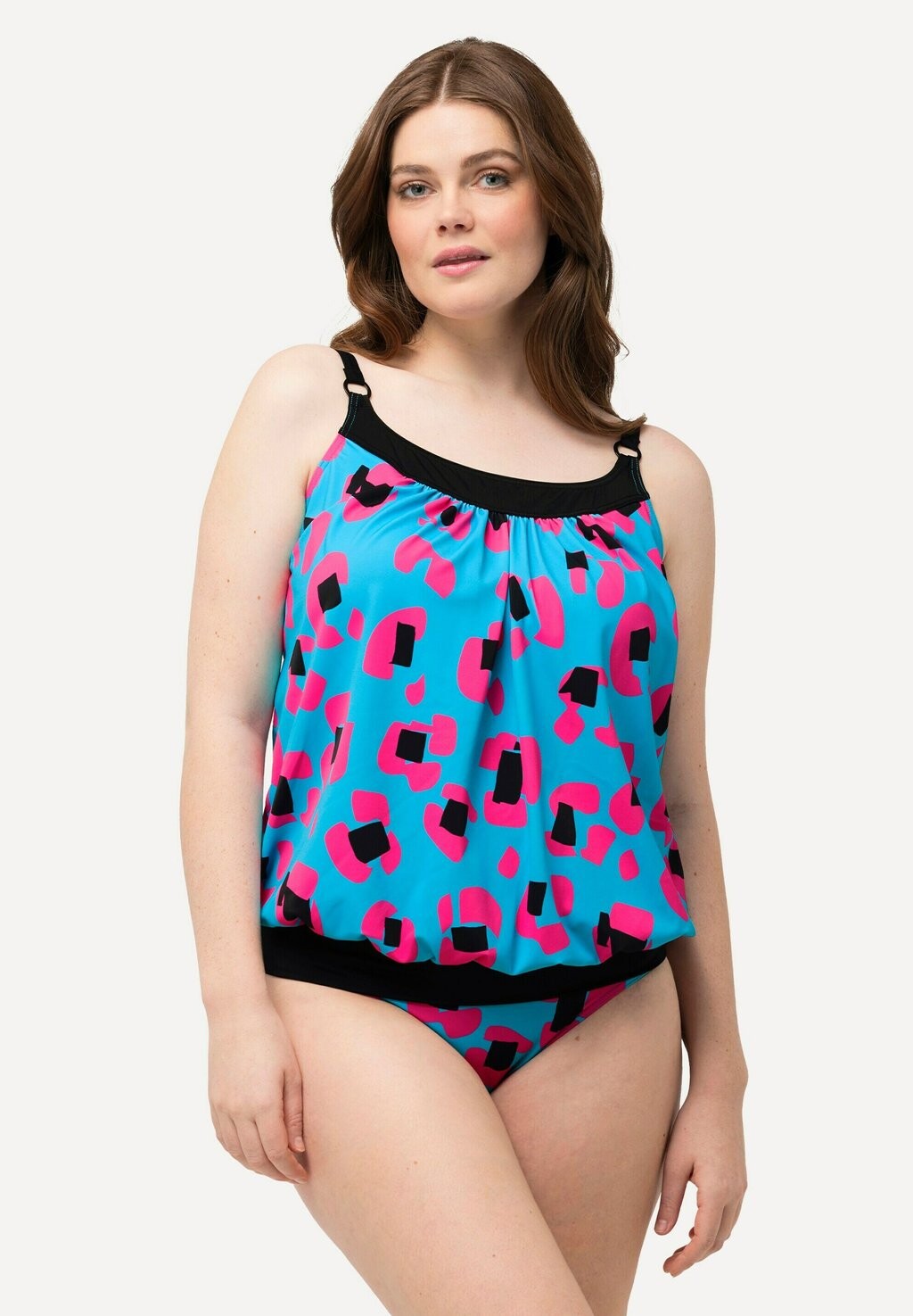 

Бикини TANKINI SET TOP AND SLIP Ulla Popken, бирюзовый