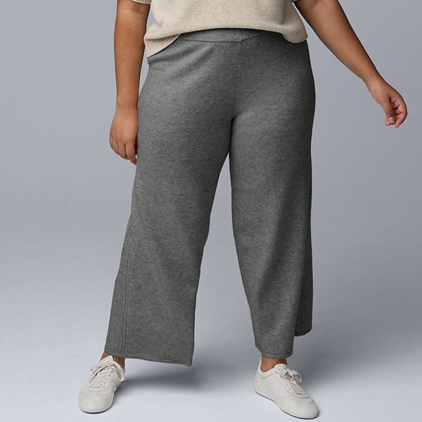 

Плюс сайз свитер из люксовой кашемировой смеси Simply Vera Vera Wang, Medium Soot Heather