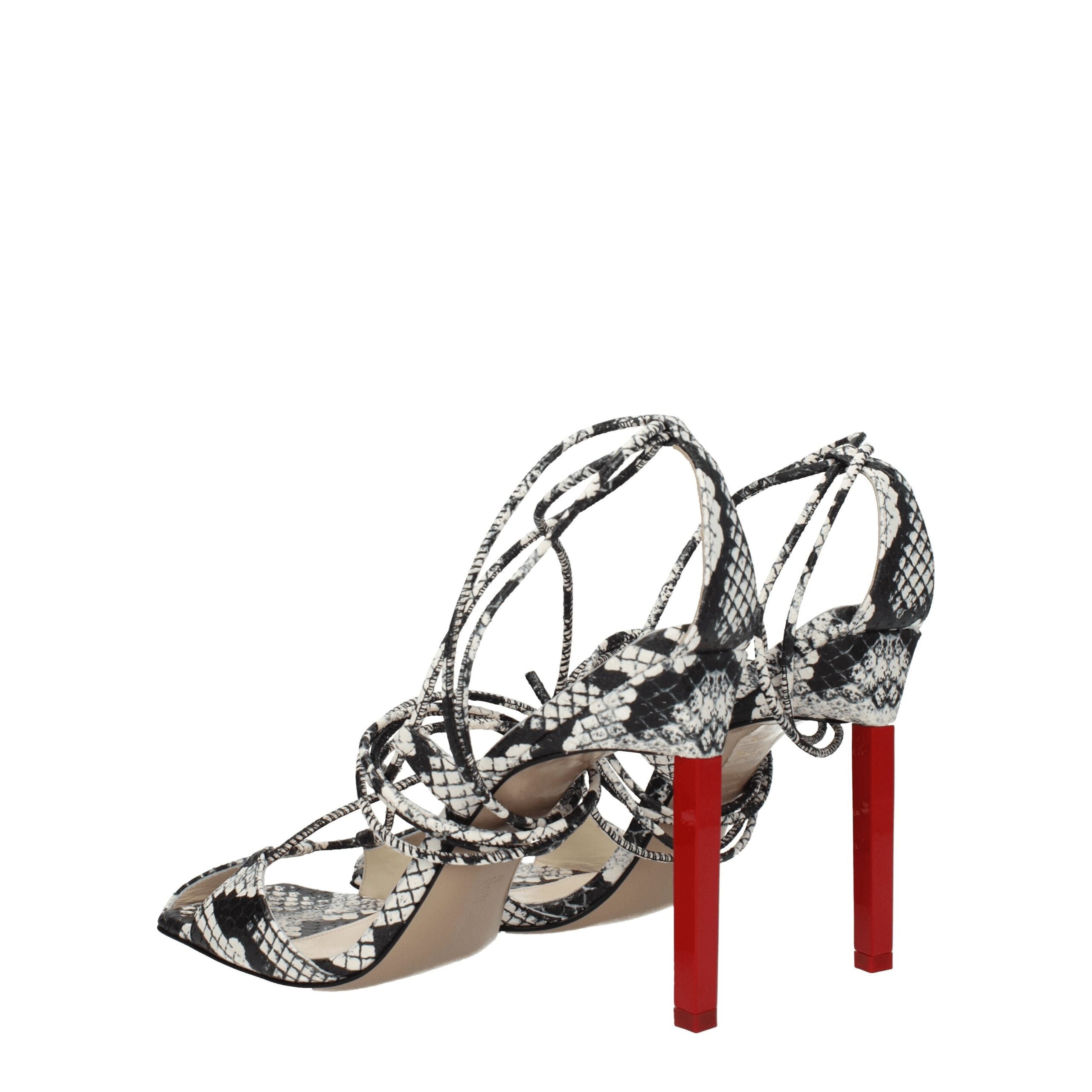 The Attico Leather Women's Sandal, белый — фото 4