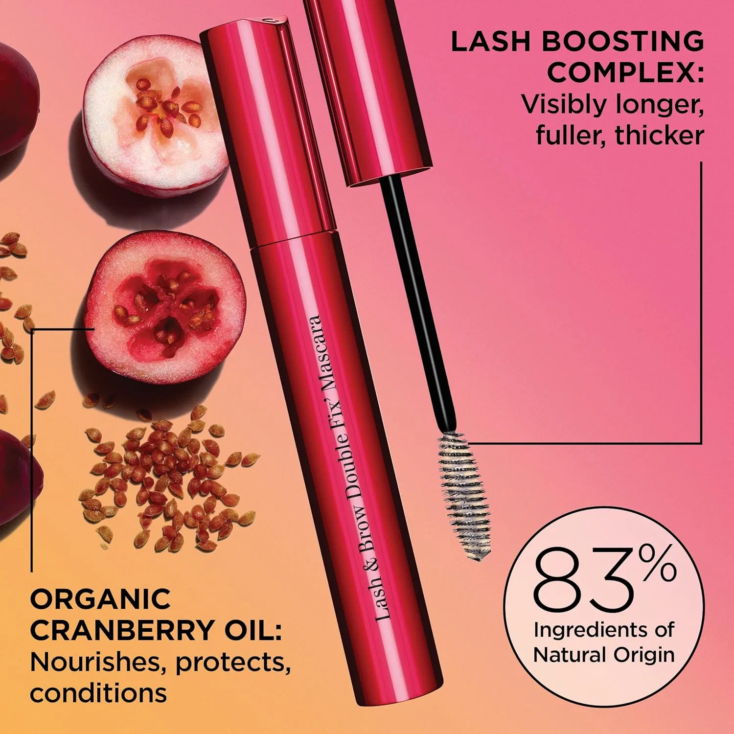 Тушь для ресниц и бровей Clarins Double Fix, 8 мл, прозрачная — фото 2
