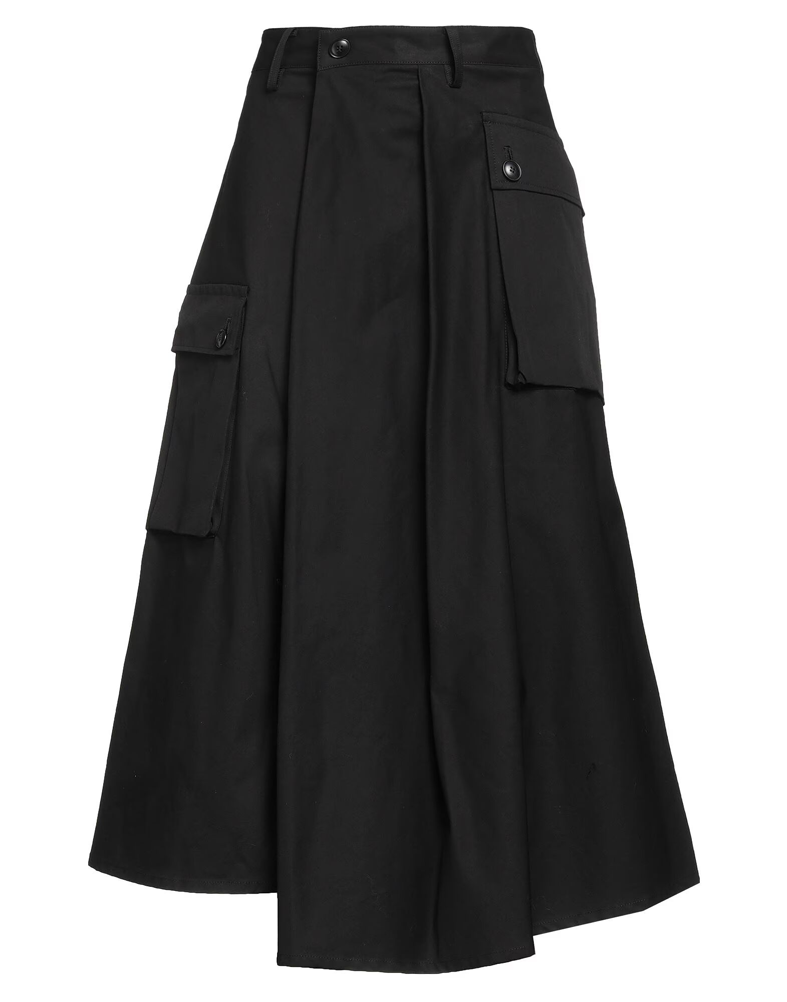 

Юбка миди Yohji Yamamoto, черный