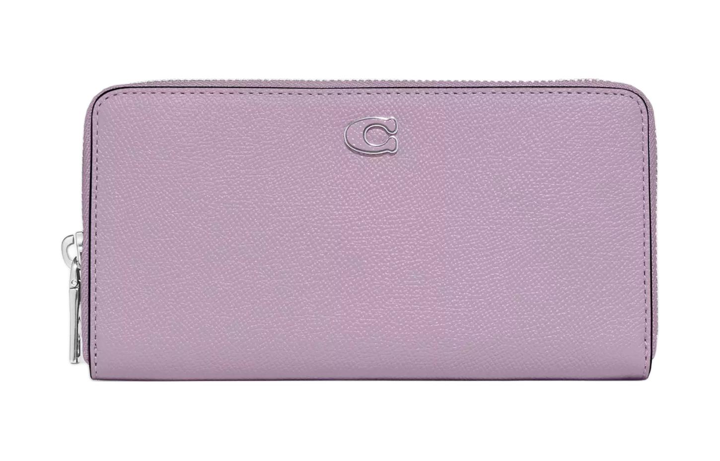 

Кошелек-гармошка из холста с кожаными вставками Мужской фиолетовый COACH
