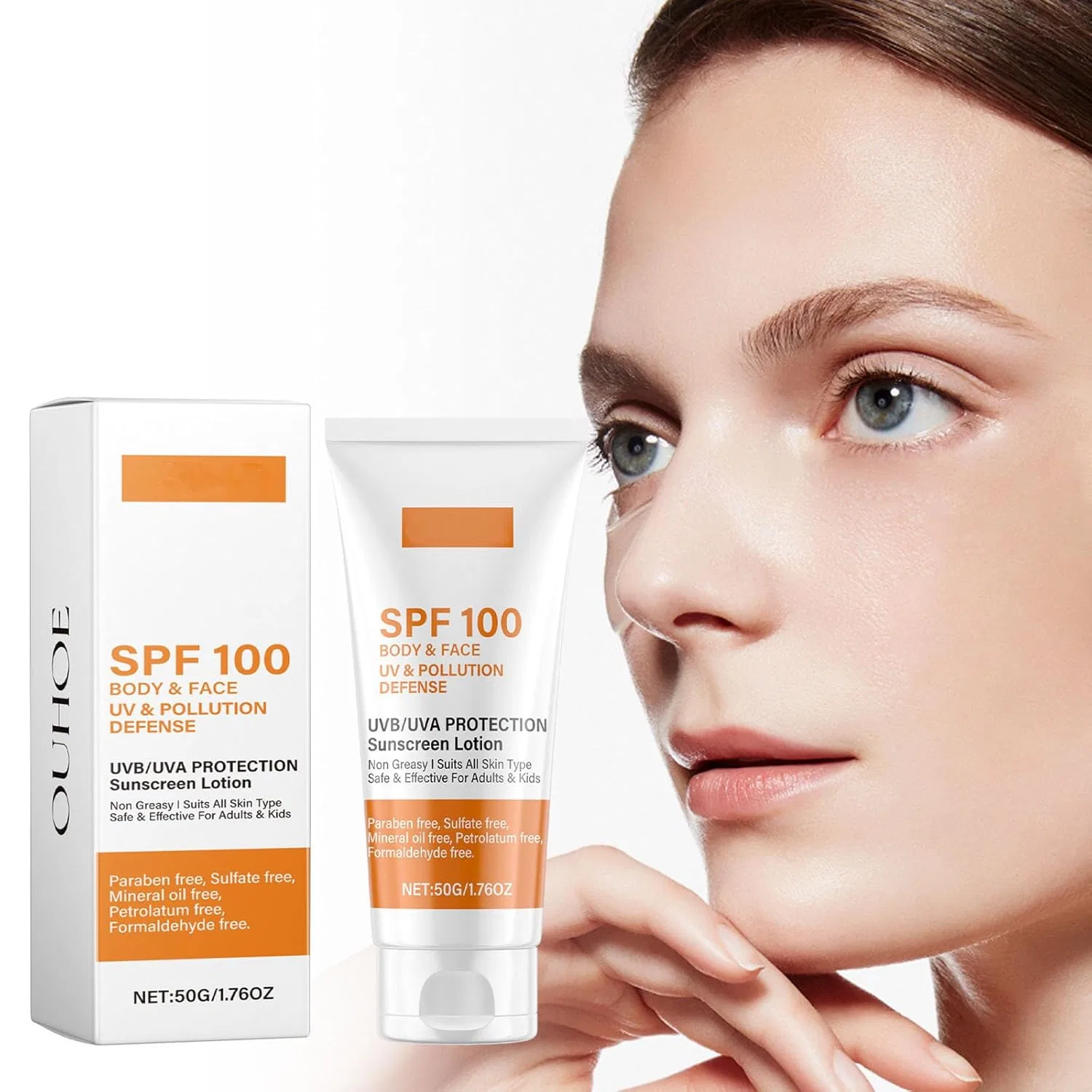 Солнцезащитный крем для лица и тела SPF 100 Xiniear, 3 Items — фото 2