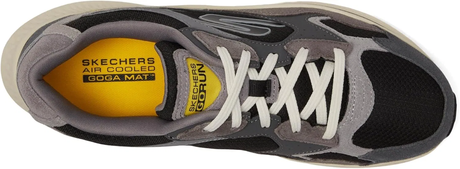 Мужские кроссовки Skechers 220872, Charcoal And Black Suede Textile — фото 3