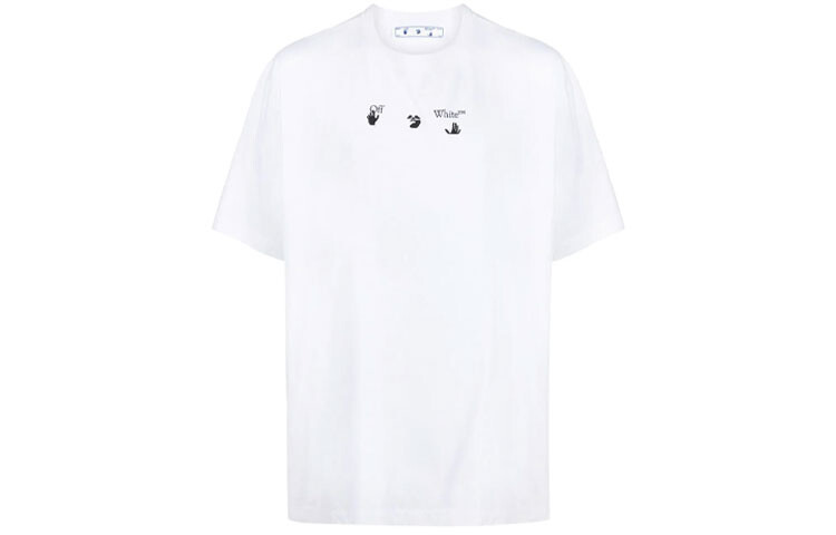 

Синий маркер S/S Over Tee Off-White, белый
