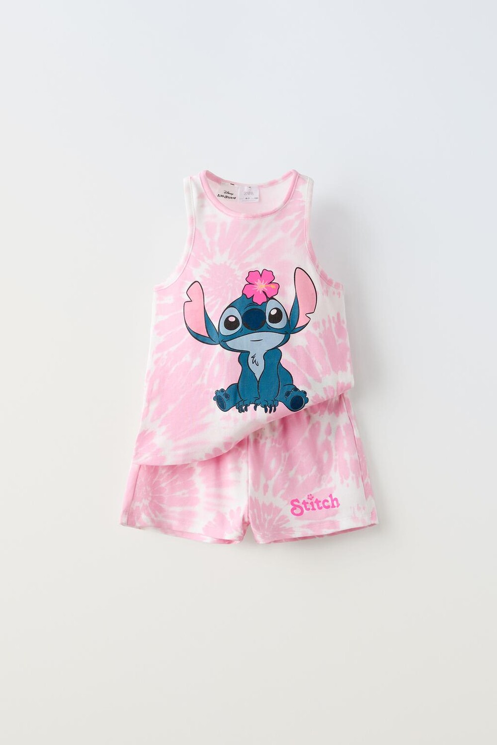 

пижама disney tie-dye с лило и стичем ZARA, лиловый