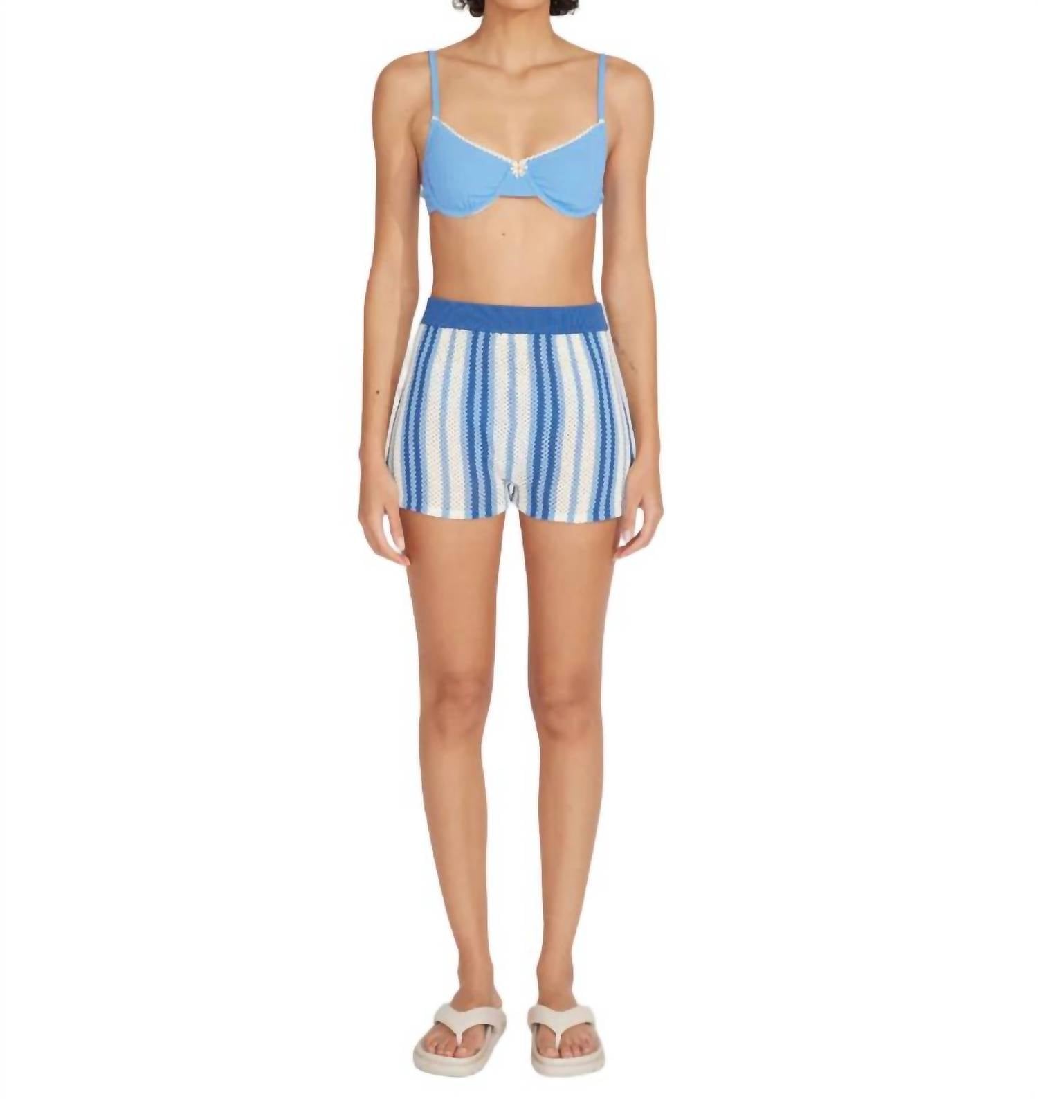 

Шорты женские Solid & Striped, цвет marina blue stripe