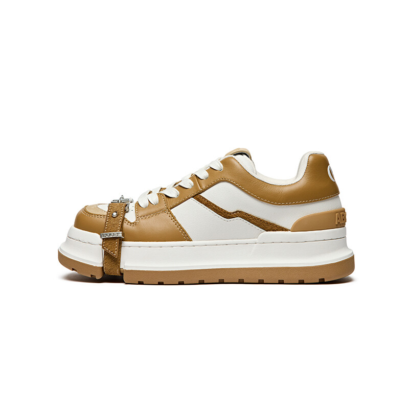 

Кроссовки ABCICEY Skateboarding Shoes Unisex Low-top White Mocha, белый