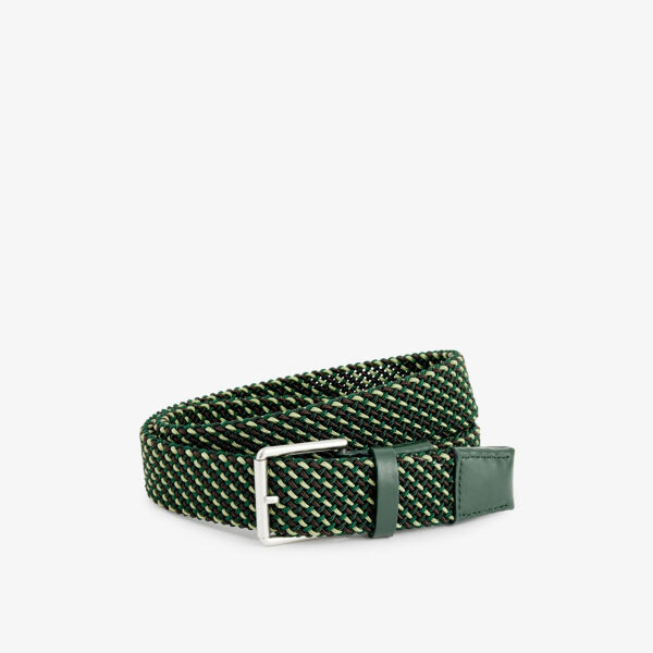 

Плетеный эластичный тканый ремень Paul Smith, зеленый