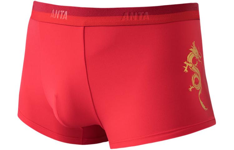 

Мужские трусы-боксеры Anta Life Collection, 1 упаковка, красный дракон, с золотым штампом