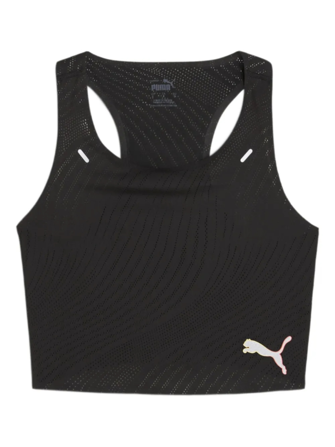

PUMA топ с логотипом, черный