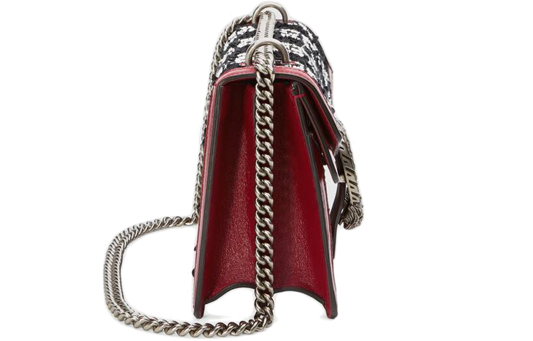 Сумка женская Gucci Dionysus из твида и кожи — фото 4