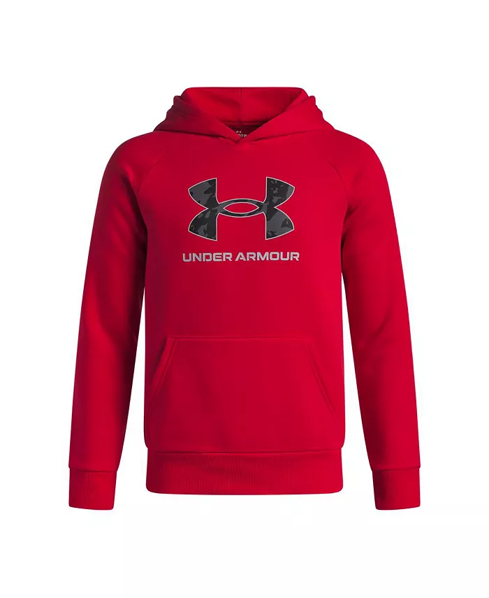 

Толстовка с капюшоном Big Boys Rival Fleece с логотипом Under Armour, красный