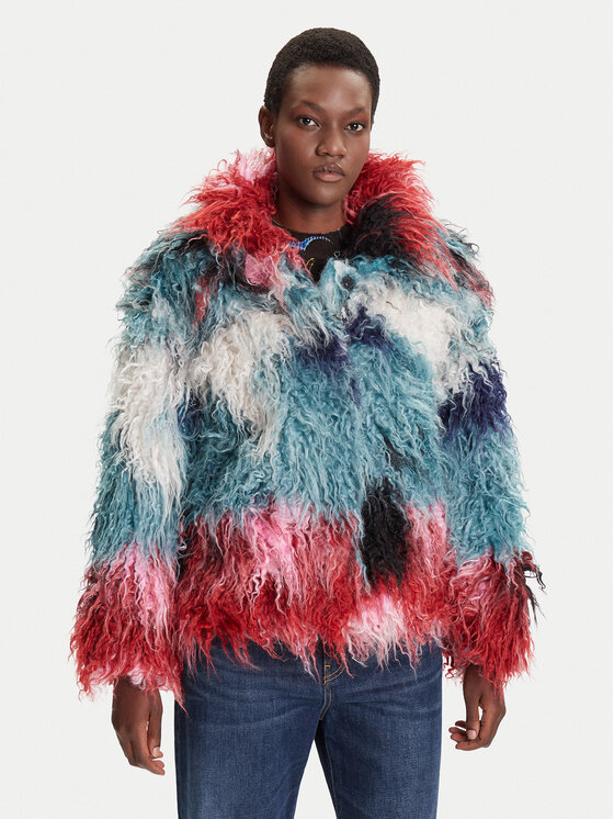 

Шуба loose fit Cloud Lacroix 25WWEW02 Desigual, мультиколор