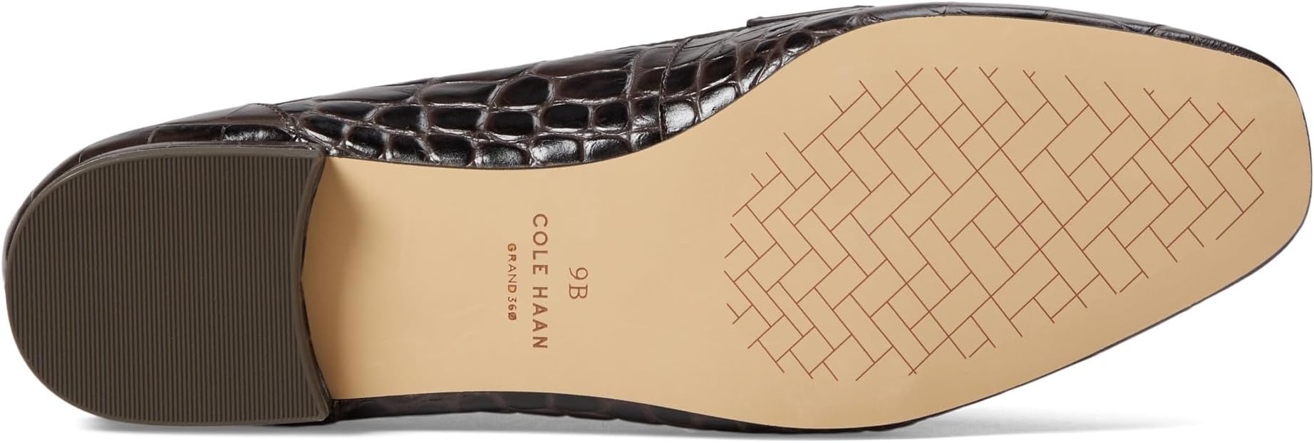 Лоферы Cole Haan Tarese Soft Loafers, цвет Dark Chocolate Croc Print Leather — фото 3