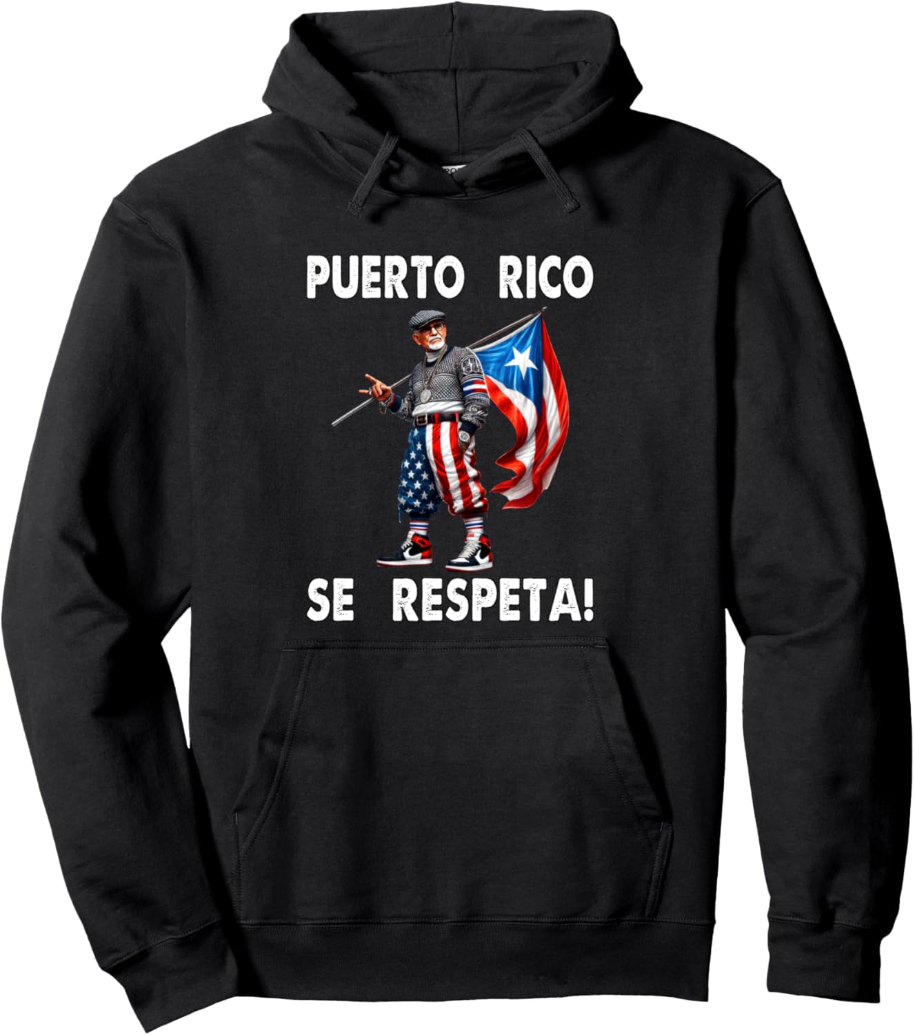 

Толстовка в стиле флага Puerto Rico Se Respeta Abuelo Boricua Puerto Rico Se Respeta Collection, More Here, черный