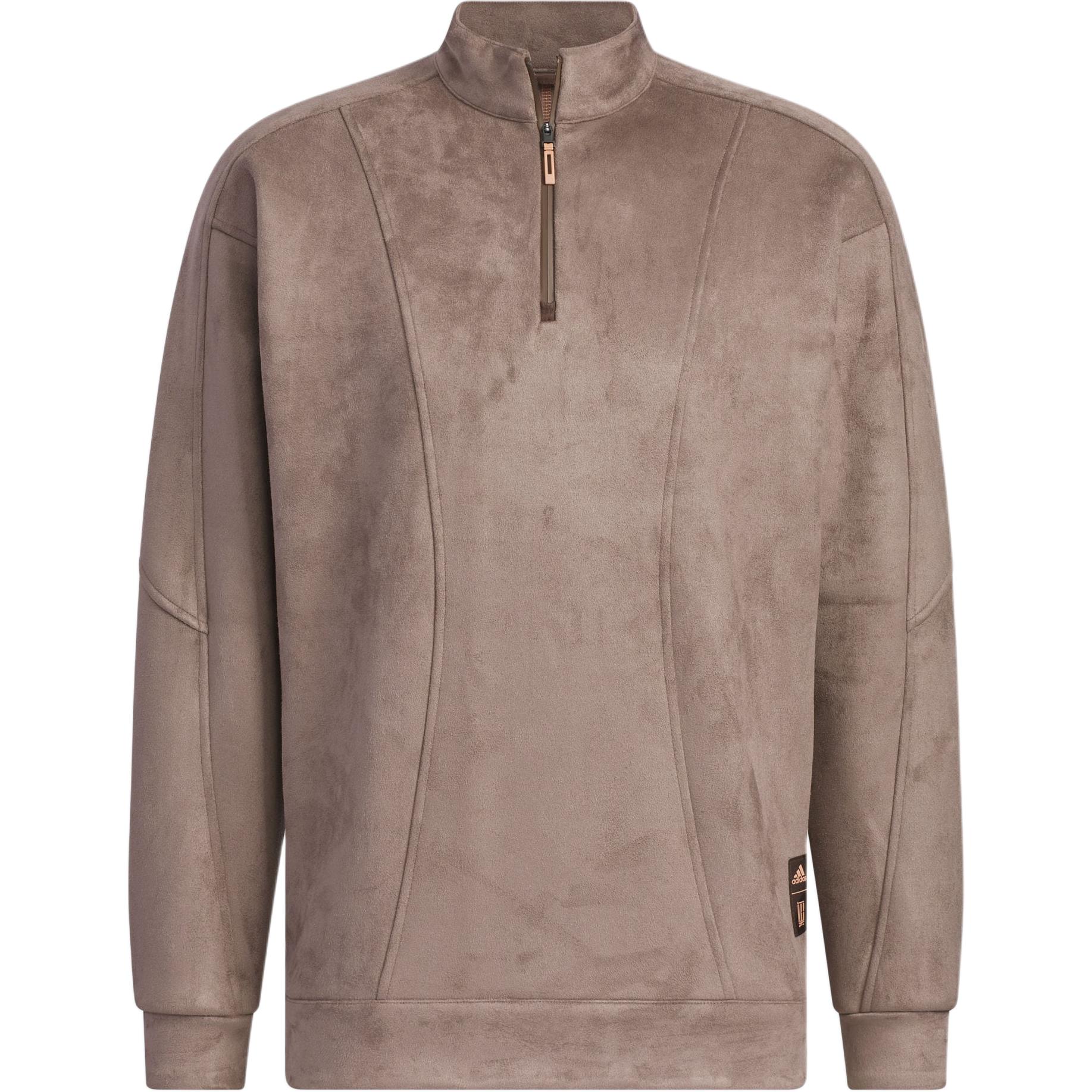 Adidas Толстовка Wuji Series FW24 WUJI SUEDE SWEATSHIRT мужская коричневая — фото 3