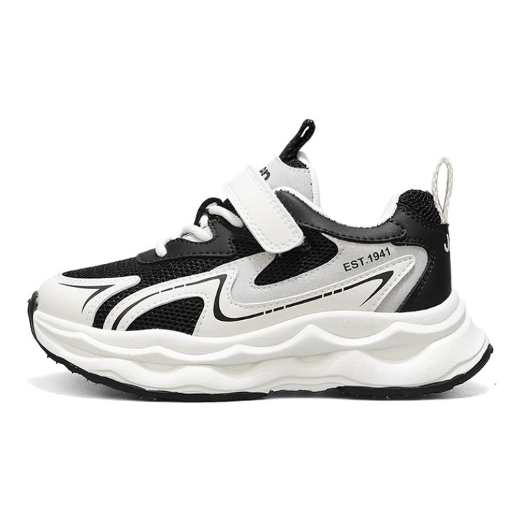 

Амортизирующие Дышащие Сбалансированные Легкие Повседневные Детские Кроссовки Черный Белый Kids' Jeep, Белый Черный