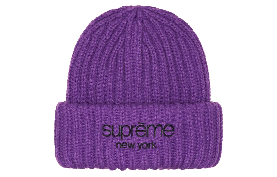 

Шапка Supreme Classic Logo, фиолетовый