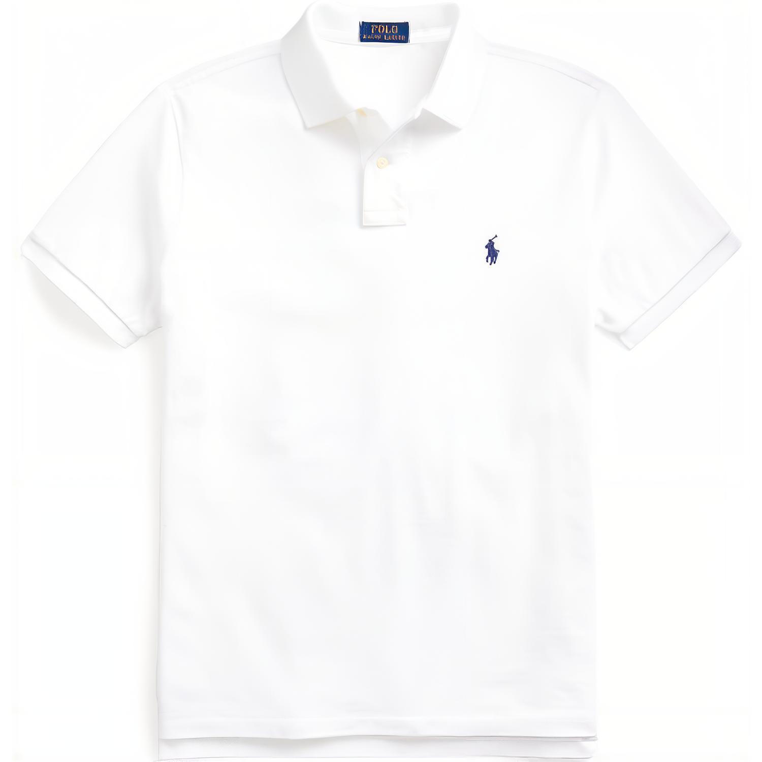 Поло с индивидуальной посадкой Polo Ralph Lauren, белый — фото 4