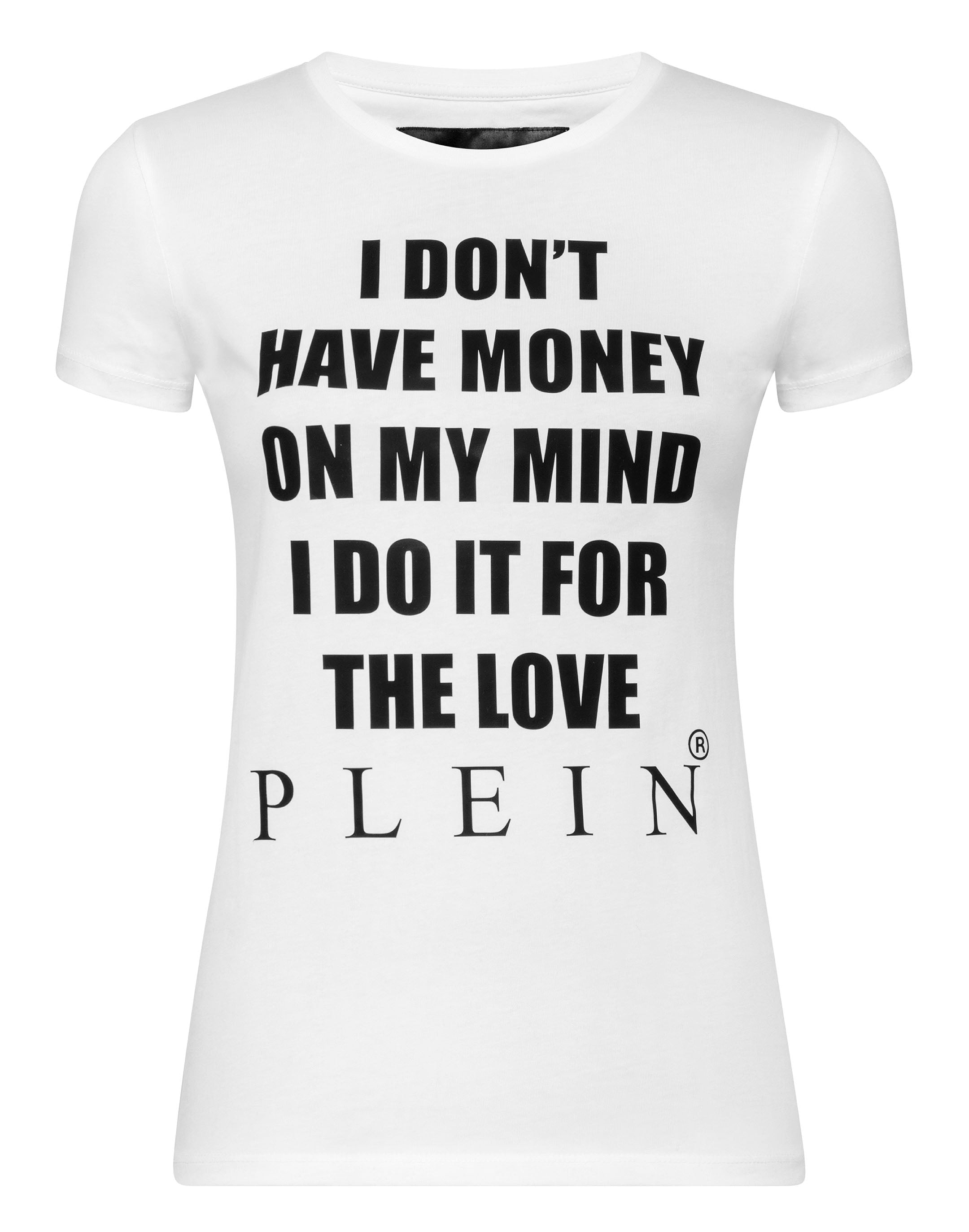 

Футболка с круглым вырезом SS Statement PHILIPP PLEIN, белый/черный