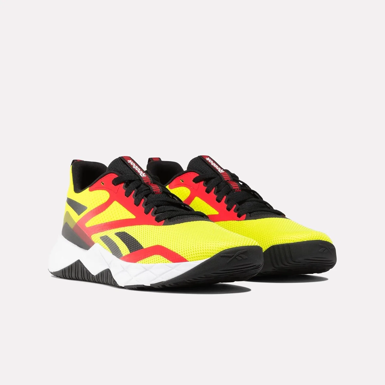 Рабочие кроссовки Reebok BB4500 для мужчин с защитным носком, для промышленной и строительной работы, Acid Yellow Black Vectorred — фото 2