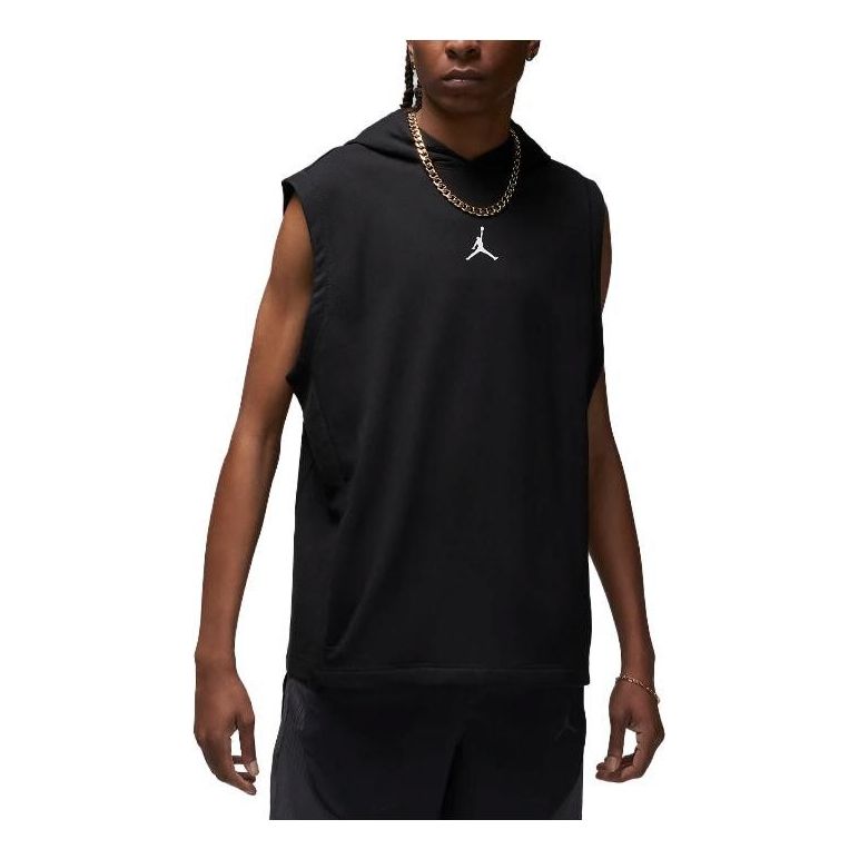 

Худи Air Jordan Dri-FIT Sport Fleece Sleeveless Hoodie 'Black' DZ0572-010, черный