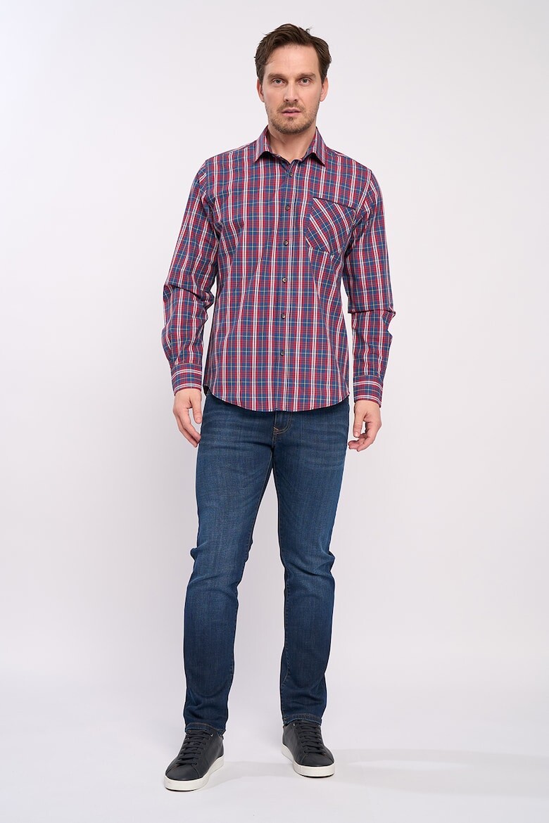 

Клетчатая рубашка с карманом Lee Cooper, красный