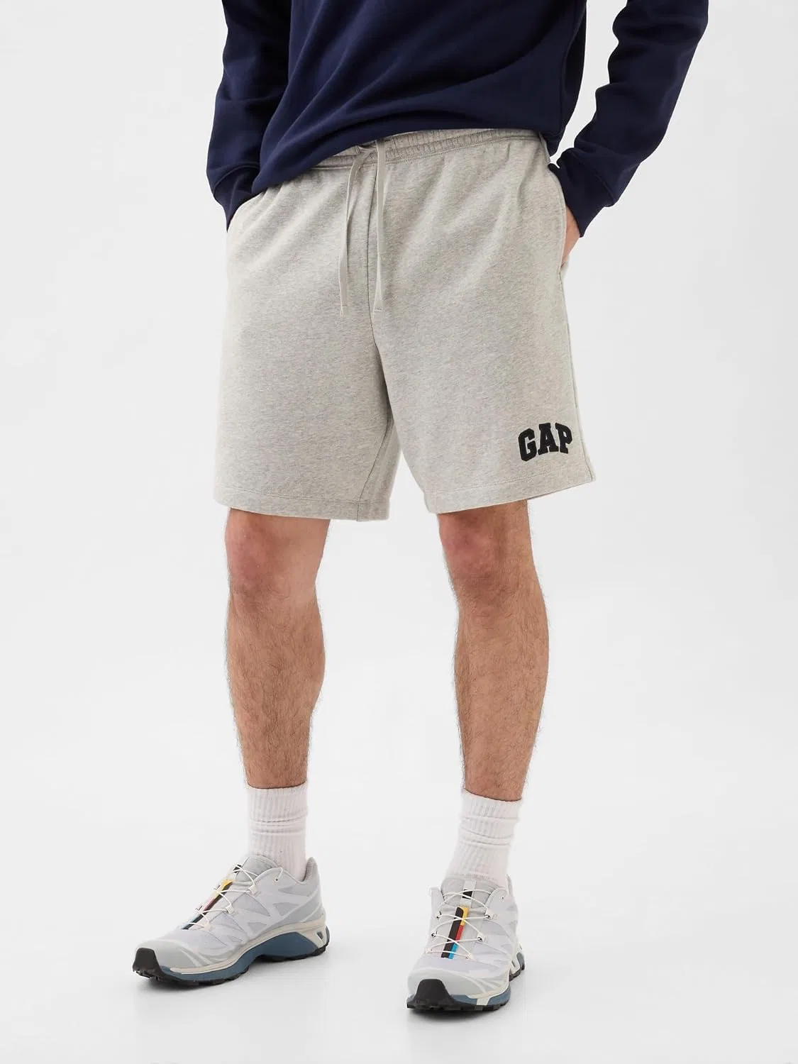 Комплект из двух базовых шорт с логотипом Gap для мужчин, Multi Logo — фото 4