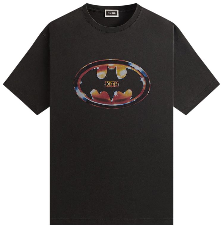 

Футболка Kith x Batman Logo Vintage Tee 'Black', черный