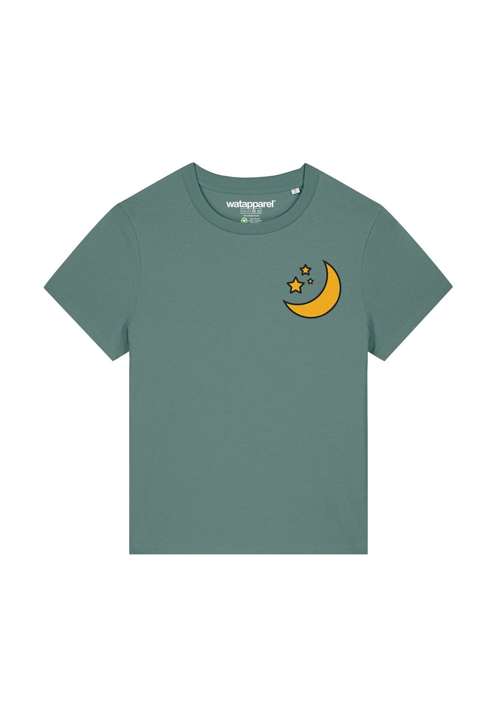 

Футболка с принтом MOON STARS watapparel, темно-зеленый