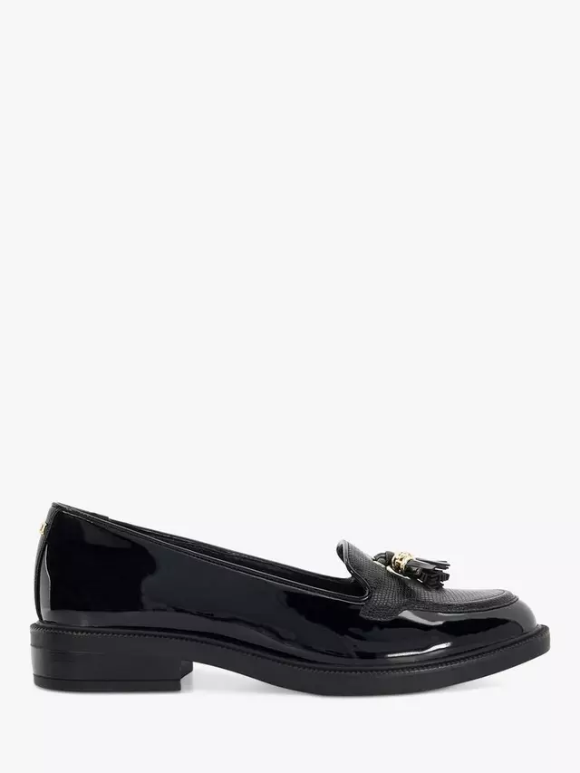 Лоферы Dune Grape Patent Tassel, черный