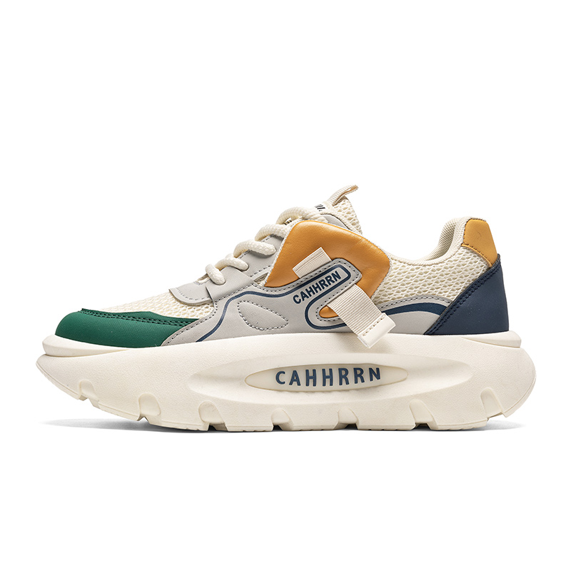 

Низкие массивные кроссовки мужские PLAY COBBLER, Beige Green