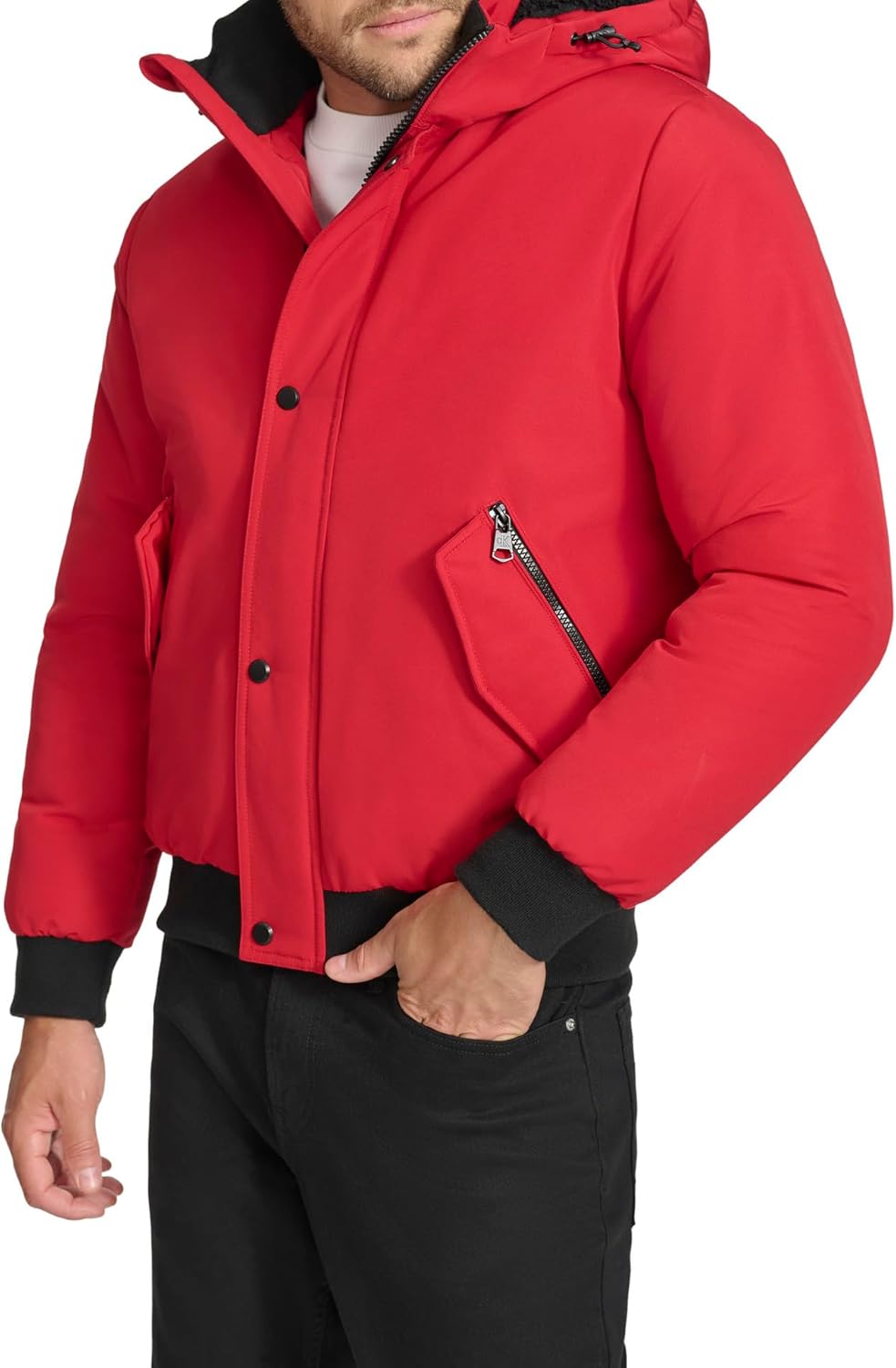 Водонепроницаемая куртка Calvin Klein Mens Everyday Essential, Deep Red — фото 2