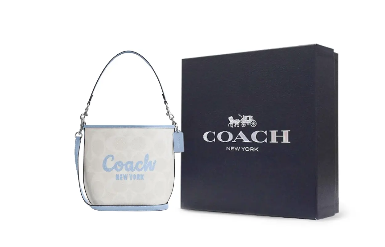 

COACH Сумка-ведро из лакированного полотна Сумка через плечо Сумка кроссбоди Женская сумка