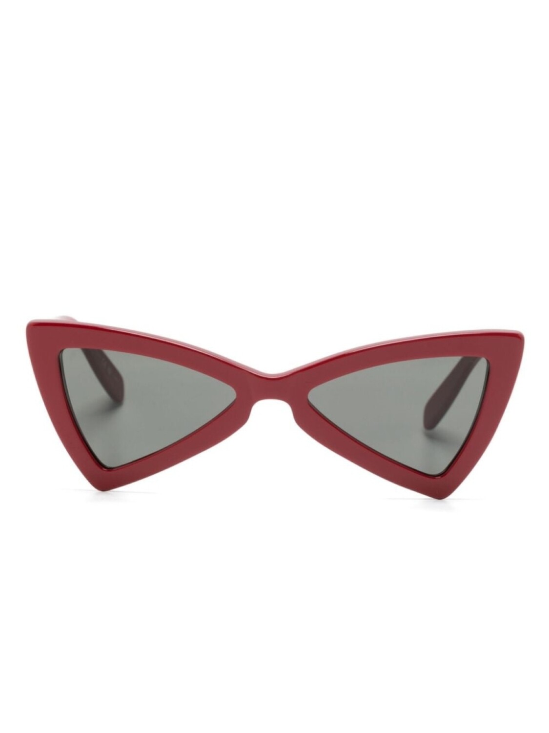 

Saint Laurent Eyewear солнцезащитные очки в геометричной оправе, красный