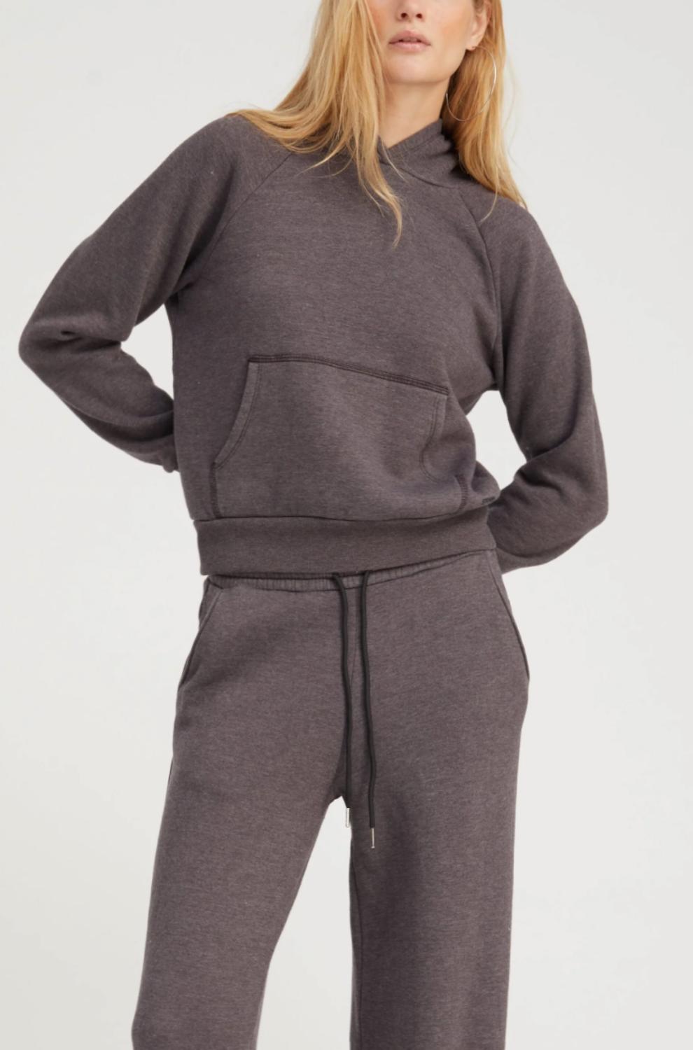 

SPRWMN Укороченная толстовка угольно-черного цвета