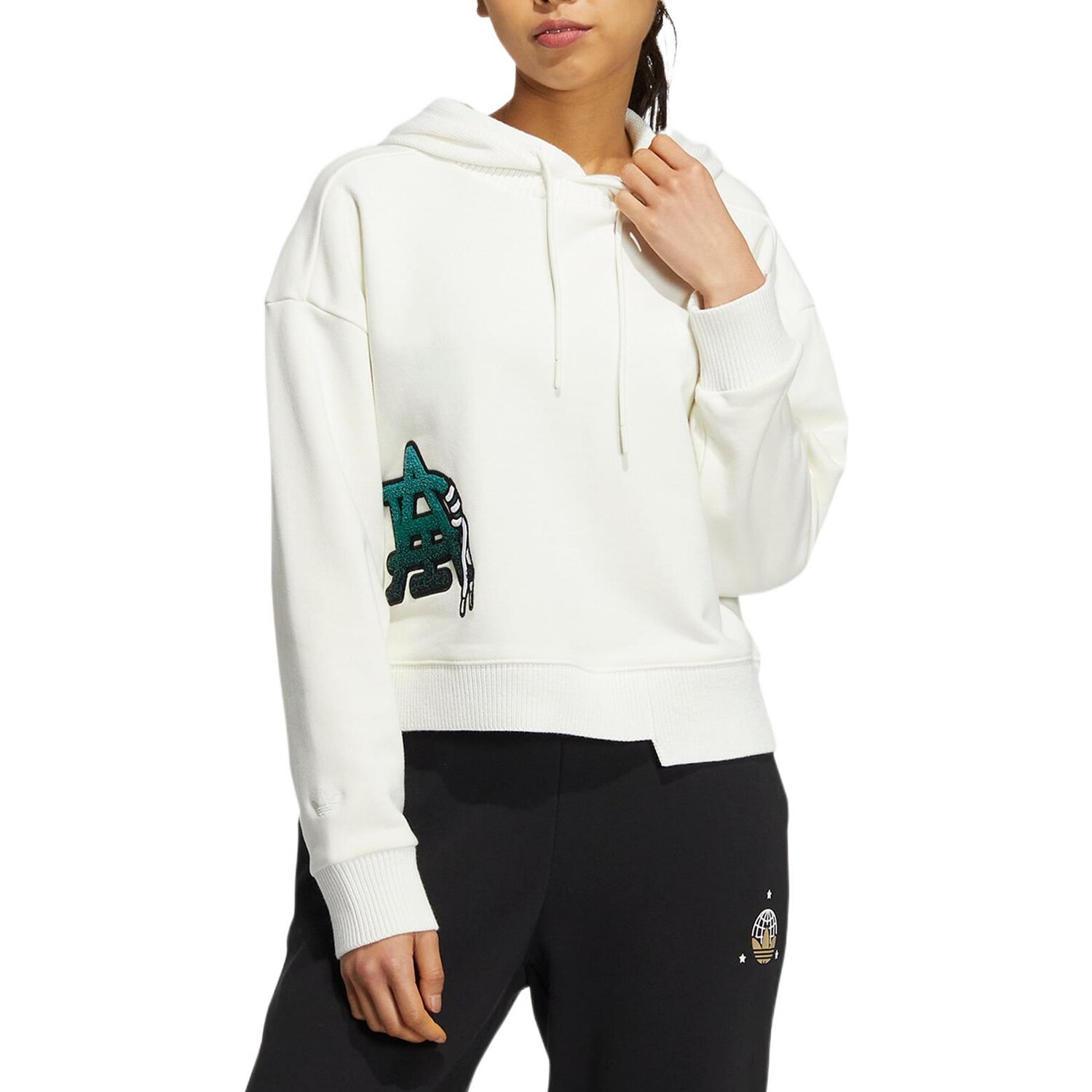 MC Толстовка женская белая Adidas Originals — фото 2