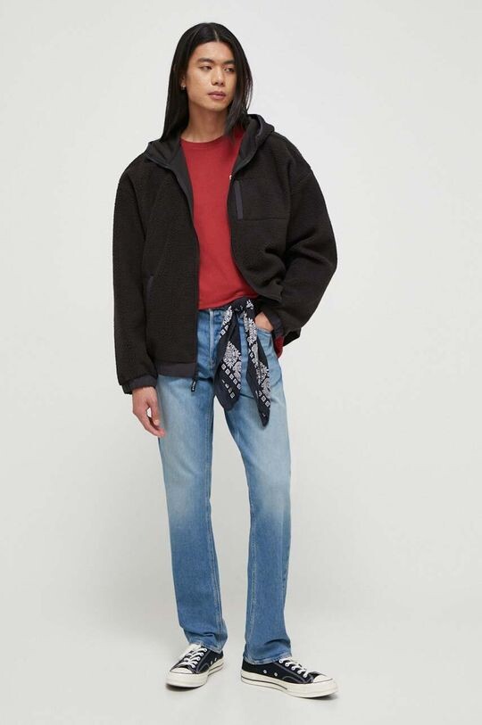 Хлопковая футболка Levi's, гранат — фото 2