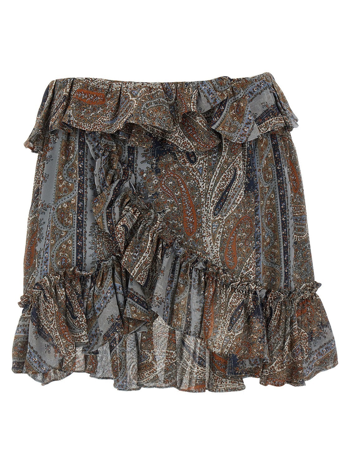 

Юбка с принтом по всей поверхности SAINT LAURENT, мультиколор