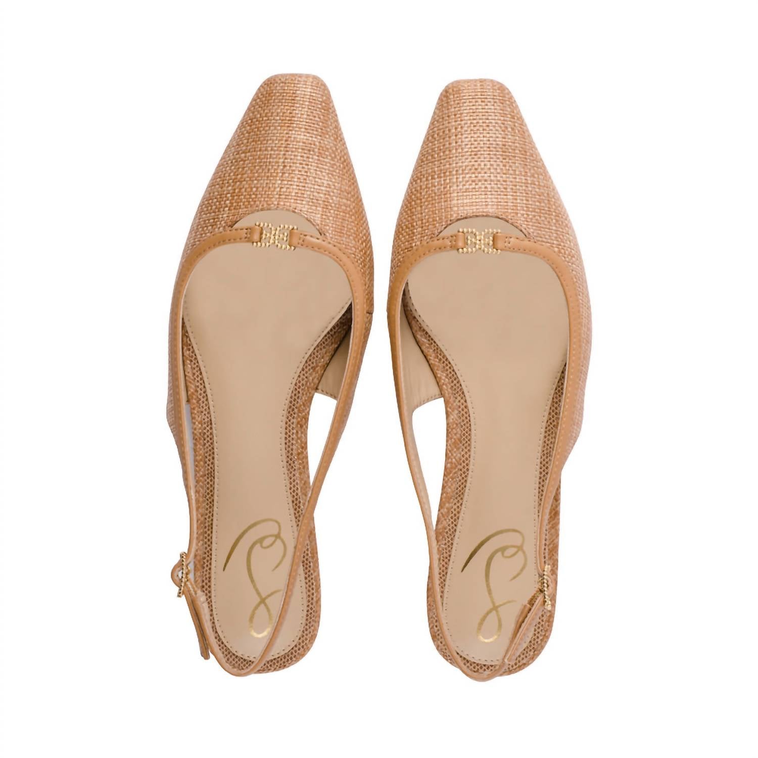 Женские туфли Cleo Slingback Flat в цвете Buff Tan Sam Edelman — фото 3